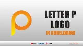P LETTER LOGO #logo #tutorial #coreldraw #design #designing #india #mandala #designer