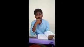 Engineering student singing song on M1 in telugu