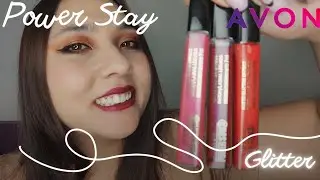 NUEVO LABIAL POWER STAY CON GLITTER 3 TONOS  #DESTELLOS #avon #avonargentina #powerstay