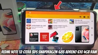 CITRA 3DS TESTE NO REDMI NOTE 12 SNAPDRAGON 685 GPU ADRENO 610 4GB RAM