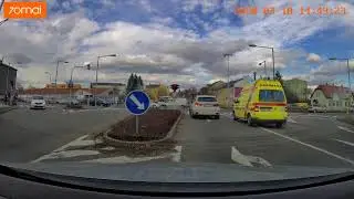 Czech ( Olomouc ) dashcam Vol. 5 - policie, cyklisti, zvíře v cestě