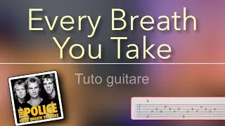 Easy tuto guitar - Every Breath You Take (The Police) + TAB