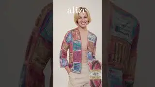 Alize Diva Batik ile İki Renkli Mevsimlik Hırka