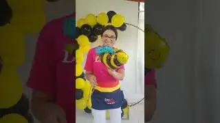 Como una Decoración de Globos de la Temática ABEJITA CHIQUITITA 🐝🐝  #globos #decolandia159