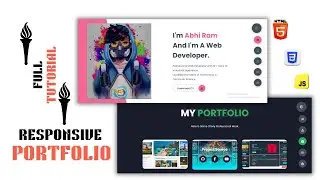 How to Create a Responsive Portfolio Website Using html css Js Full Tutorial Beginners to Advanced