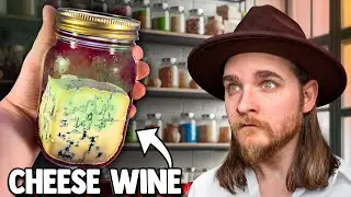 I left Blue Cheese in Wine for a week