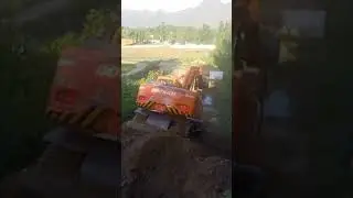 Doosan Dx140 Wheels Excavator Machine Work At Mountain | Excavators Fans