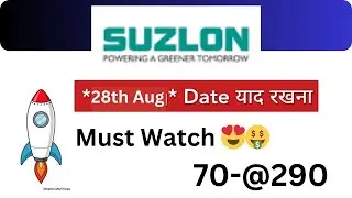 Suzlon energy 28 AUG के Target🎯 देखलो 💥 suzlon energy share latest news 💥 suzlon energy latest news