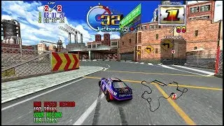 Daytona USA 2: Battle on the Edge arcade 60fps