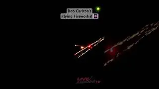Bob Carlton’s night show at Maxwell AFB in his new Fox Jet Sailplane! Wow! #airshow #fireworks