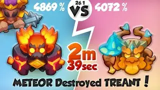 METEOR is Back? Destroyed TREANT - 2 min 39 secs | PVP Rush Royale