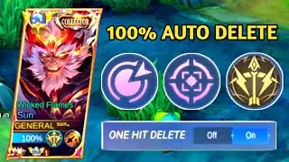 100% NEW AUTO DELETE BUILD AND EMBLEM IN PATCH 1.8.30😱 | SUN BEST BUILD 2023 | MLBB