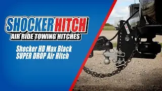 The Air Hitch Designed For Lifted Trucks - Shocker HD Max Black Super Drop Air Hitch - Shocker Hitch