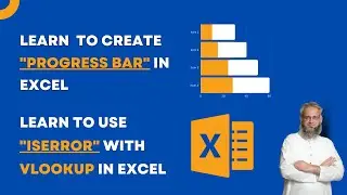 HOW TO CREATE PROGRESS BAR AND USE ISERROR WITH VLOOKUP IN EXCEL | FUN WITH MS EXCEL