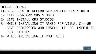 how to download and use OBS STUDIOS