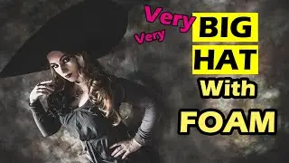 How to make a hat for Lady Dimitrescu cosplay with EVA foam - tutorial