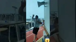 Cruise ship was caught in the middle of a hurricane 😱 #shorts #hurricane #storm #disaster #cruise