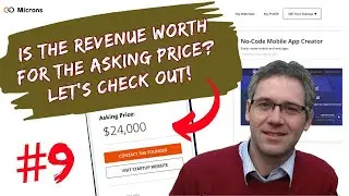 Buy a niche website(#9) - No code mobile app SaaS platform listing analysis on Microns