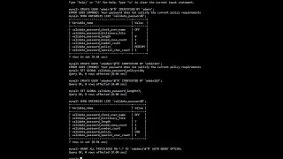 ERROR 1819 (HY000): Your password does not satisfy the current policy requirements