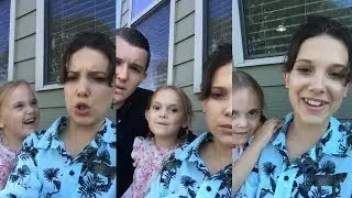 Millie Bobby Brown | Instagram Live Stream | 12 July 2017 w/ Charlie & Ava Brown