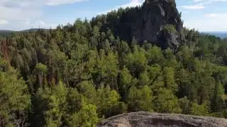 Столбы, первый столб, наверху