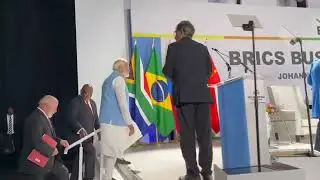 BRICS Leaders Arriving At The Sandton Convention Centre In Johannesburg for the #bricssummit