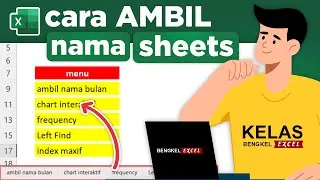 cara ambil nama sheet di excel #shorts #shortvideo #bengkelexcel