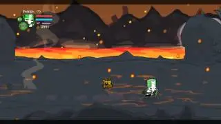 Castle Crashers - Green Knight - Lava World.