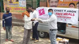 CYNET Systems and AROH Foundation join hands for Free Meal Distribution in Covid Lockdown