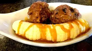 HOW TO MAKE A PERFECT BANANA ICE CREAM DESSERT FOR HOT SUMMER |  BEST BANANA ICE CREAM 