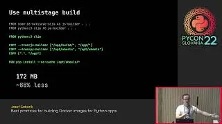 Best practices for building Docker images for Python apps - Jozef Gaborik