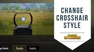 How to change Red Dot Crosshair style in PUBG Mobile?