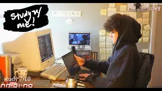 study with me live pomodoro | 12 hours