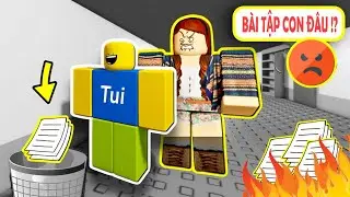 "Mẹ chờ con tí, con lụm lên làm liền nè !!"  - No More Homework