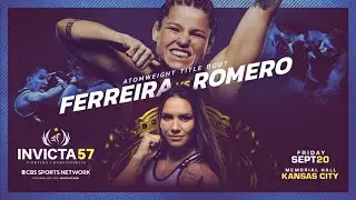 Invicta FC 57 on Friday, September 20 at 9 p.m. ET LIVE on Fight Network Canada