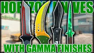 Horizon Knives with Gamma Finishes ★ CS2 Showcase