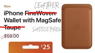 Buy NOW Before it's too LATE - Real Leather Apple MagSafe Wallet (Saddle Brown)