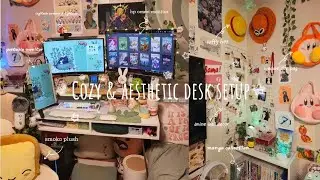 🌿My first cozy desk setup✨| in-depth tour