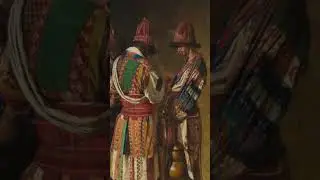 Василий Верещагин “Дервиши в праздничных нарядах. Ташкент” 1870