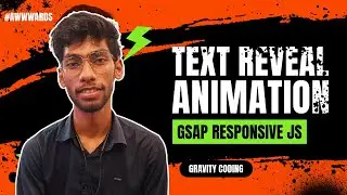 Text Reveal Animation | GSAP Responsive JS | HTML | CSS | Awwwards Website Tutorial | हिंदी में