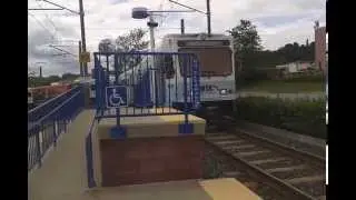MTA MARYLAND:Light Rail pulling into Hunt Valley