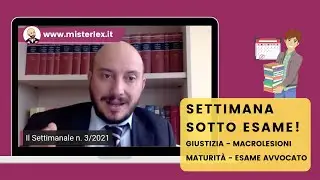 Il Settimanale di Mister Lex n. 3/2021