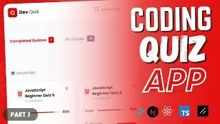 Build a Coding Quiz App Using React, Typescript, and Tailwind Css | Part 1