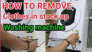 HOW TO REMOVE CLOTHES FROM WASHING MACHINE