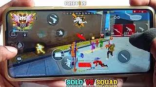 POCO X3 PRO - SOLO VS SQUAD FREE FIRE (HANDCAM) 🎮 GAMEPLAY