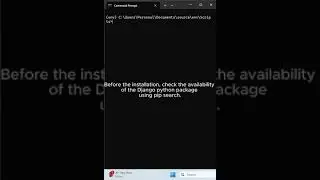 09 - How to Try Install Django Python Package Library using pip search Microsoft Windows (Revision)