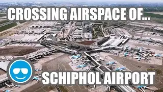 Crossing the busiest airspace of Europe during COVID: VFR over Amsterdam Airport Schiphol - S02 E09