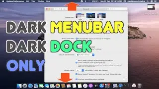 How to use DarkMode menubar and dock only on macOS Catalina