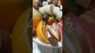 FRUITS🍊🍎🍌🍇 #asmr #food #unboxing #fruitsalad #fruit #cooking #yummy #shorts