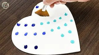 Watch This Plain Heart Turn Into A Dreamy Galaxy Masterpiece!｜Relaxing Art Videos